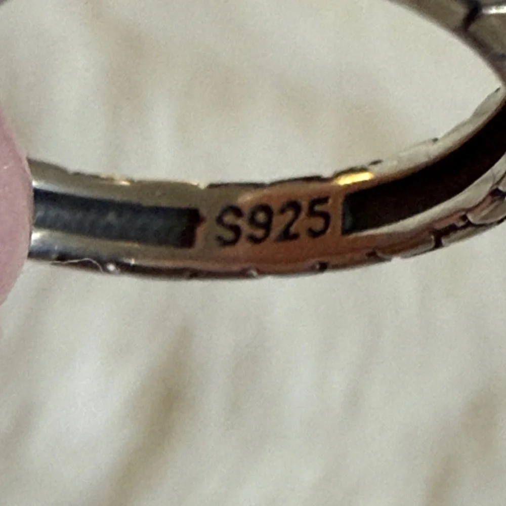 Sterling Silver Blue Topaz Snake Ring, Adjustable - Picture 4 of 9